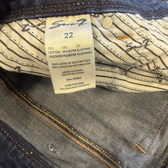 Seven 7 Womens blue jeans size 22 EUC - Picture 6 of 10